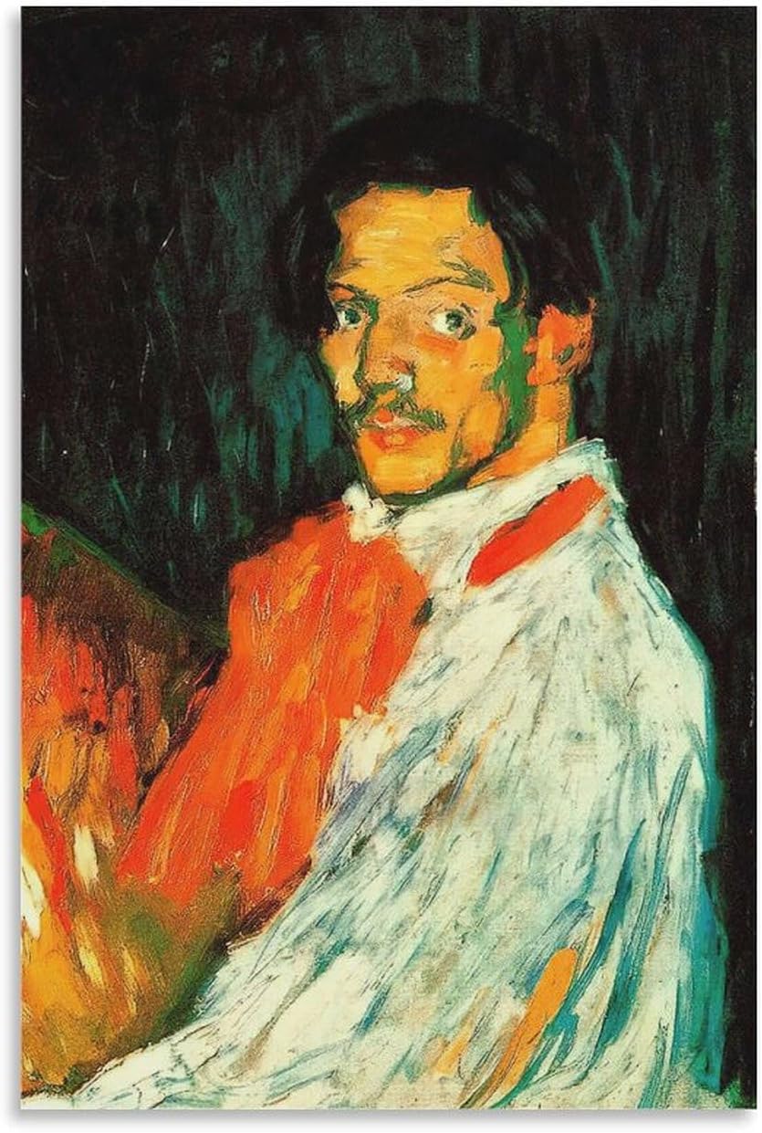 Amazon.co.jp: パブロ・ピカソ ウォールアート パブロ・ピカソ《自画像